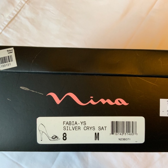 Silver Crystal  Rhinestone Heels - Picture 7 of 7